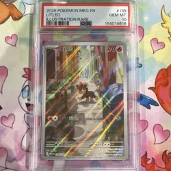 Pokemon TCG Litleo Illustration Rare Holo Me01 Mega Evolution 139/132 EN PSA 10 - Image 1