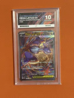 Pokemon TCG Mega Latias ex 2025 Mega Evolution #181/132 SIR Holo Ace 10 - Image 1