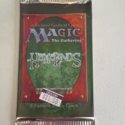 Wizards of the Coast Magic: The Gathering Homelands Sealed Booster Pack 8 Cards - Image 1