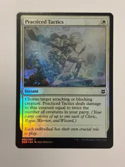 Practiced Tactics Zendikar Rising Foil Magic the Gathering Card - Image 1