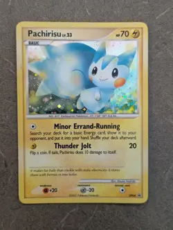 Pokemon Card 2007 PACHIRISU Holo DP04 Diamond & Pearl Black Star Promo NM - Image 1