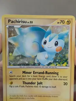 Pokemon Card 2007 PACHIRISU Holo DP04 Diamond & Pearl Black Star Promo NM - Image 2