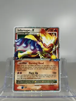 2007 Pokemon TCG Infernape LV.X DP10 Diamond and Pearl Black Star Promo - Image 1