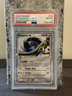 2006 POKEMON BLACK STAR PROMOS #039 RAYQUAZA EX-HOLO PSA 8 - Image 1