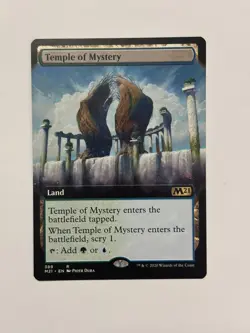 Temple of Mystery (Extended Art) Core Set 2021 Foil Magic the Gathering Card - Image 1