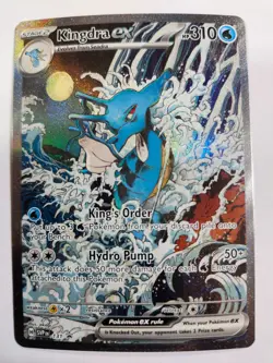 Pokemon TCG Kingdra ex 131 Scarlet & Violet Black Star Promo Full Art NM - Image 1