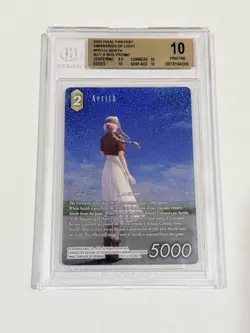 Final Fantasy TCG Emissaries of Light- Aerith Full Art Foil Promo #PR-112 BGS 10 - Image 1