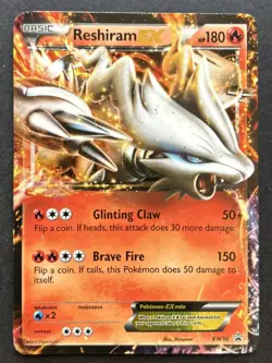 Pokemon TCG - Reshiram EX BW36 - Black Star Promo - Black & White Promo - MP - Image 1