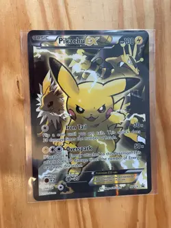 Pokemon Pikachu TCG Jumbo Sized EX XY124 Generations 2016 Black Star Promo Holo - Image 1