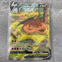 Pokemon TCG Charizard v SWSH260 Black Star Promo Holo - Image 1