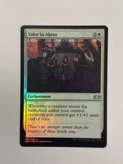 Valor in Akros Double Masters Foil Magic the Gathering Card - Image 1