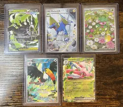 Pokemon TCG Pitch Black IR Full Art Ex Ex Lot Of 5 Cards NM - Image 1