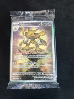 Pokemon Alakazam TCG MEP 009 Mega Evolution Black Star Promo Sealed - Image 1