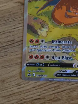 Charizard V - SWSH260 - Black Star Promo - Pokemon TCG Card NM Rare UPC - Image 5