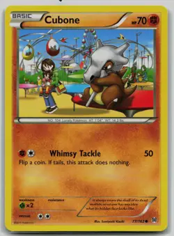 Pokemon TCG Cubone XY BREAKthrough 77/162 LP - Image 1