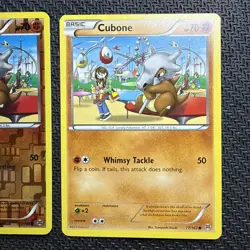 Pokemon Card Cubone 77/162 XY - BREAKthrough Reverse Holo & regular LP - Image 5
