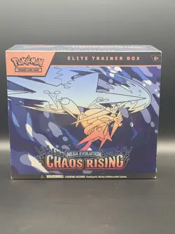 Pokemon Mega Evolution Chaos Rising Factory Sealed Elite Trainer Box ETB Booster - Image 1