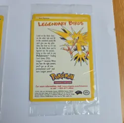Sealed Legendary Birds Black Star Promo Pokemon Cards X3 Sealed Packs - Image 4