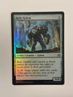 Relic Golem Zendikar Rising Magic the Gathering Card - Image 1