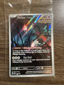 Pokemon TCG Flutter Mane 097 Scarlet & Violet Promo Cards Sealed Holo English - Image 1