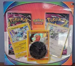 Pokemon TCG: Fusion Strike 2 Pack Blister - 3 promo cards - Factory Sealed Coin - Image 1