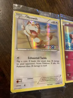 SEALED Pokemon 2016 Meowth & Clefairy Toys R Us Promo Sealed Cards 53 50 NM HOLO - Image 3
