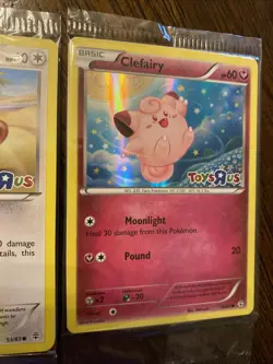 SEALED Pokemon 2016 Meowth & Clefairy Toys R Us Promo Sealed Cards 53 50 NM HOLO - Image 4