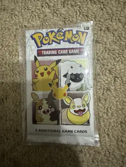 Pokemon TCG 25th Anniversary Galar Region Sealed Promo Pack 3 Cards Pikachu - Image 1