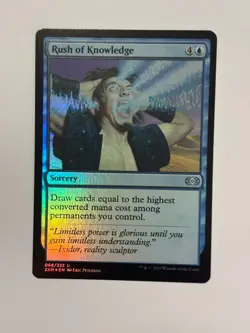 Rush of Knowledge Double Masters Foil Magic the Gathering Card - Image 1