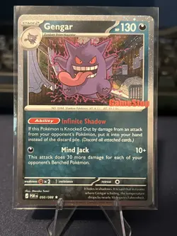 Pokemon TCG Gengar GameStop Stamped Holo Promo 130 HP 050/088 English - Image 1