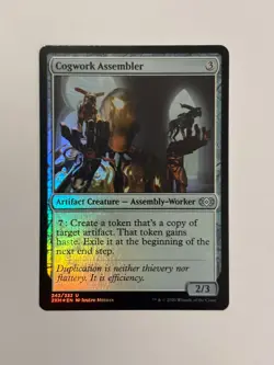 Cogwork Assembler Double Masters Magic the Gathering Card FOIL - Image 1