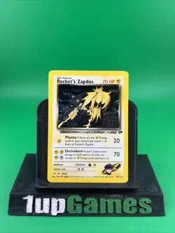 Rocket's Zapdos 15/132 Gym Challenge Holo Pokemon TCG LP 2000 - Image 1