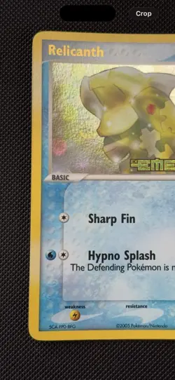 Pokemon TCG EX Emerald Relicanth 2005 18/106 Reverse Holo Rare (LP) - Image 3