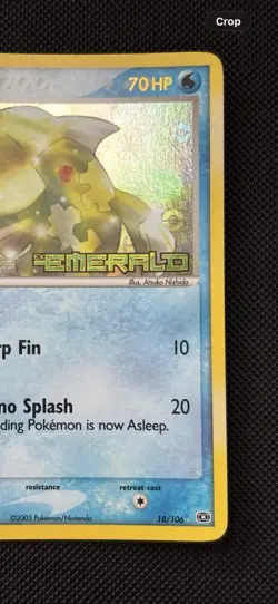Pokemon TCG EX Emerald Relicanth 2005 18/106 Reverse Holo Rare (LP) - Image 4
