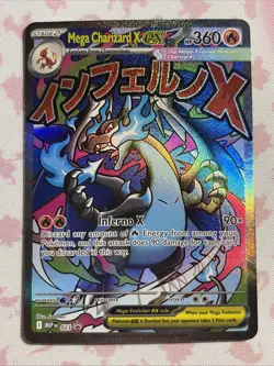 Mega Charizard X ex 023 ME: Mega Evolution Black Star Promo Pokemon Card - Image 1