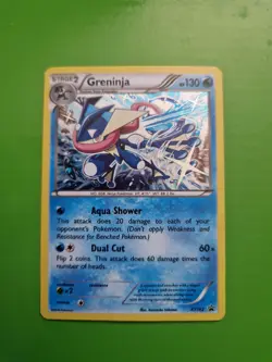 Pokemon TCG Greninja XY162 Holo Black Star Promo Card HP/Damaged - Image 1