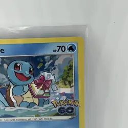 Pokemon TCG Squirtle SWSH233 Black Star Promo Holo Pokemon GO NM Card - Image 5