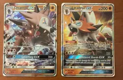 Pokemon TCG Lycanroc GX Full Art Holo Card SM14 Black Star Promo Sun And Moon NM - Image 1