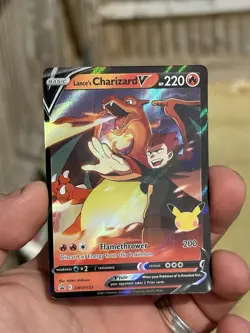 Pokemon TCG Lance's Charizard v SWSH133 Celebrations Black Star Promo Holo - Image 2