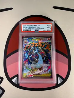 #023 MEGA CHARIZARD X EX 2025 POKEMON MEP EN-ME BLACK STAR PROMO PSA 9 - Image 1