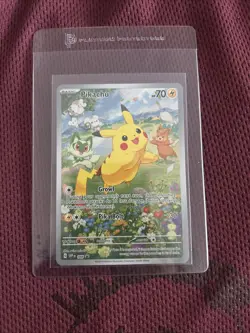 Pokemon Pikachu TCG SVP 88 Black Star Promo Holo Card Full Art, Near Mint/Mint - Image 1