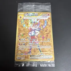 Pokemon TCG Cinderace EX SVP 163 Black Star Promo Holo Full Art Gold Sealed #163 - Image 1