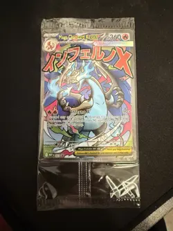 Pokemon TCG Mega Charizard x Ex Promo Card Sealed Holo - Image 1