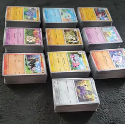 Pokemon TCG 1,000 card bulk lot. All common & uncommon regulars. Near mint. - Image 4