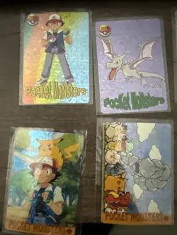 Vintage Japanese Pokemon Pocket Monsters Collection Carddass Cards Lot of 27 - Image 1