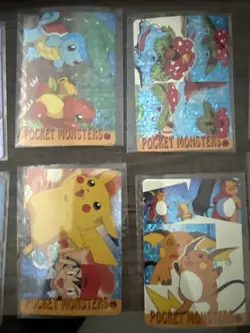 Vintage Japanese Pokemon Pocket Monsters Collection Carddass Cards Lot of 27 - Image 2