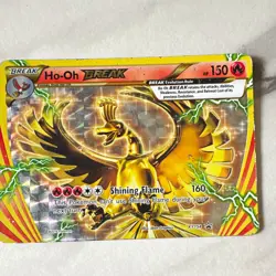 Pokemon TCG Ho-Oh BREAK XY154 XY Promo Holo English 2016 HP/DMG - Image 1