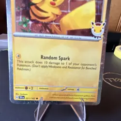 Pikachu 051/162 Holo 70 HP English Pokemon day 2026. NM - Image 2