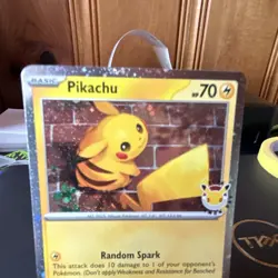 Pikachu 051/162 Holo 70 HP English Pokemon day 2026. NM - Image 3