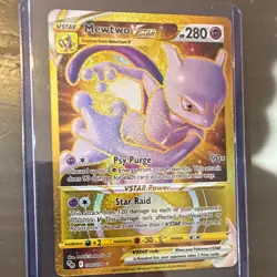 Mewtwo VSTAR 086/078 Secret Rare Holo Pokemon GO English 2022 280 HP - Image 1